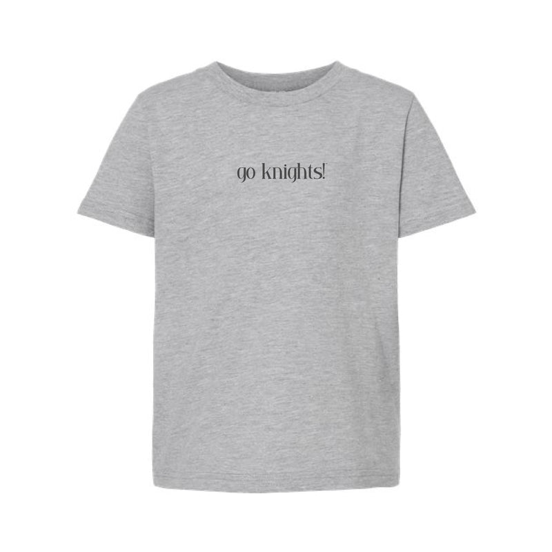 The Go Knights! | Youth Heather Grey Tee