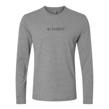 The Go Knights! | Dark Heather Grey Long Sleeve