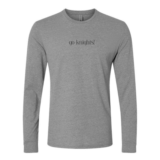 The Go Knights! | Dark Heather Grey Long Sleeve