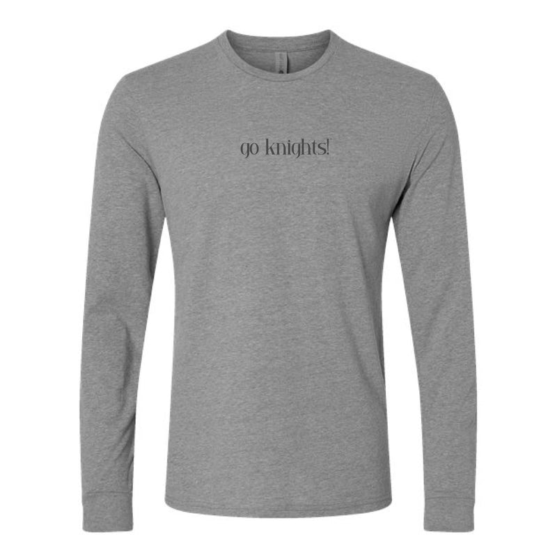 The Go Knights! | Dark Heather Grey Long Sleeve