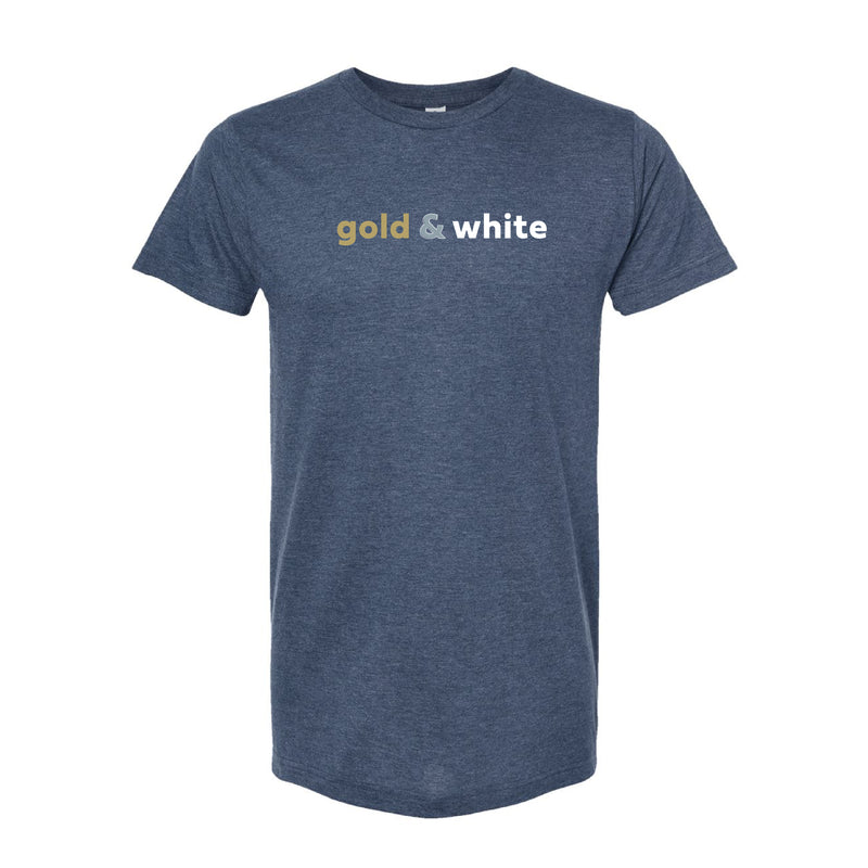 The Gold & White | Heather Navy Tee