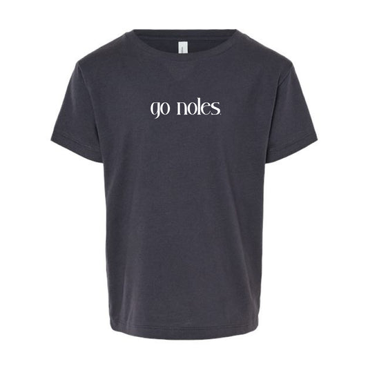 The Go Noles! | Toddler Dark Grey Tee