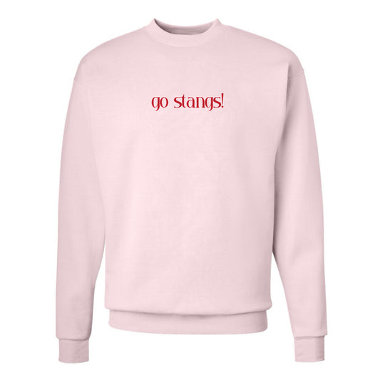 The Go Stangs! | Pale Pink Sweatshirt