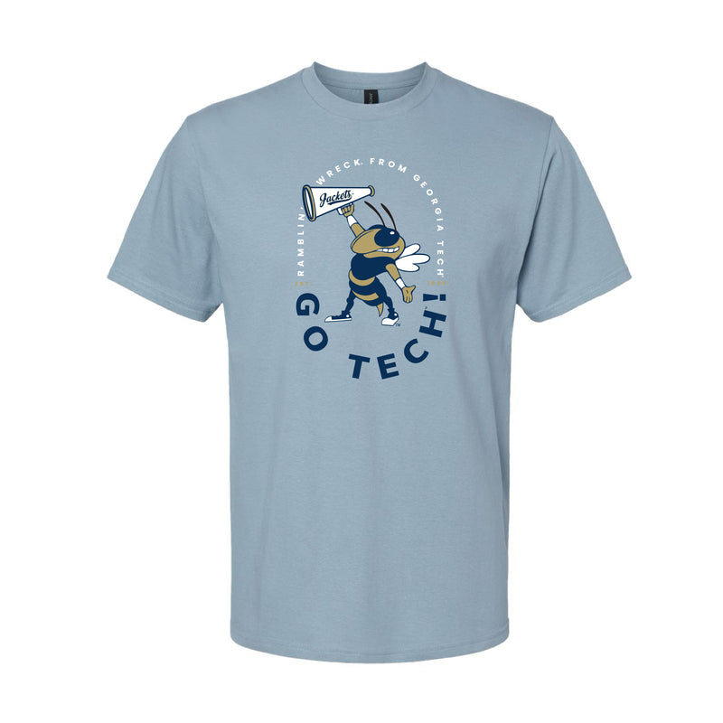 The Go Tech Cheer Buzz | Stone Blue Tee