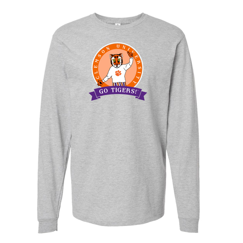 The Go Tigers Circle | Heather Grey Long Sleeve