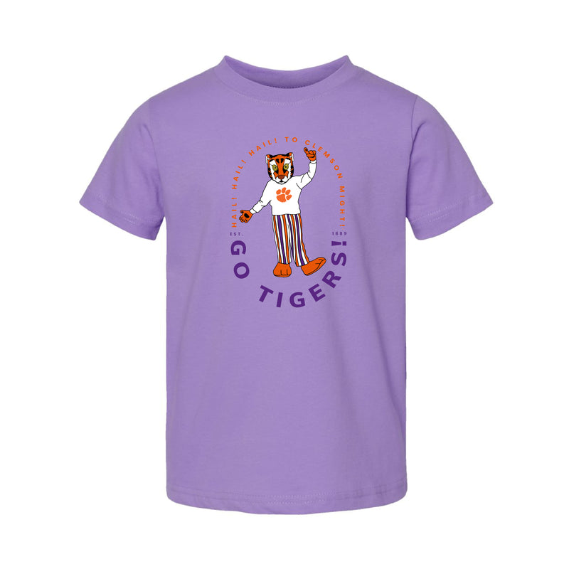 The Go Tigers Clemson Might | Lavender Toddler tee