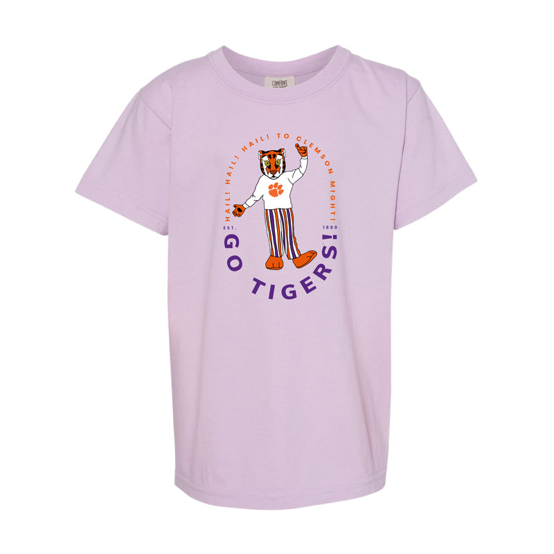 The Go Tigers Clemson Might | Orchid Youth Tee