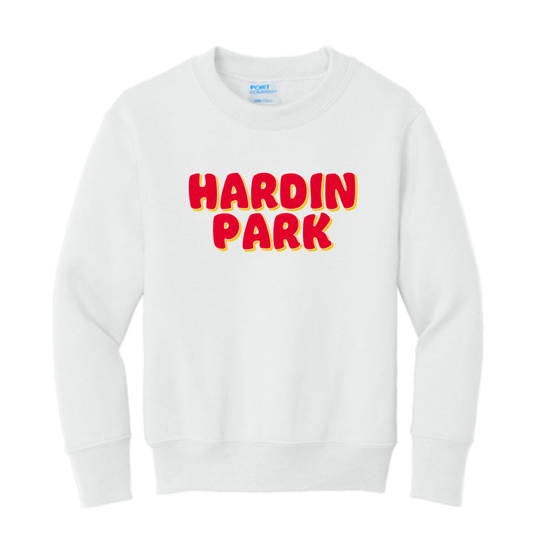 The Groovy Hardin Park | Youth White Sweatshirt