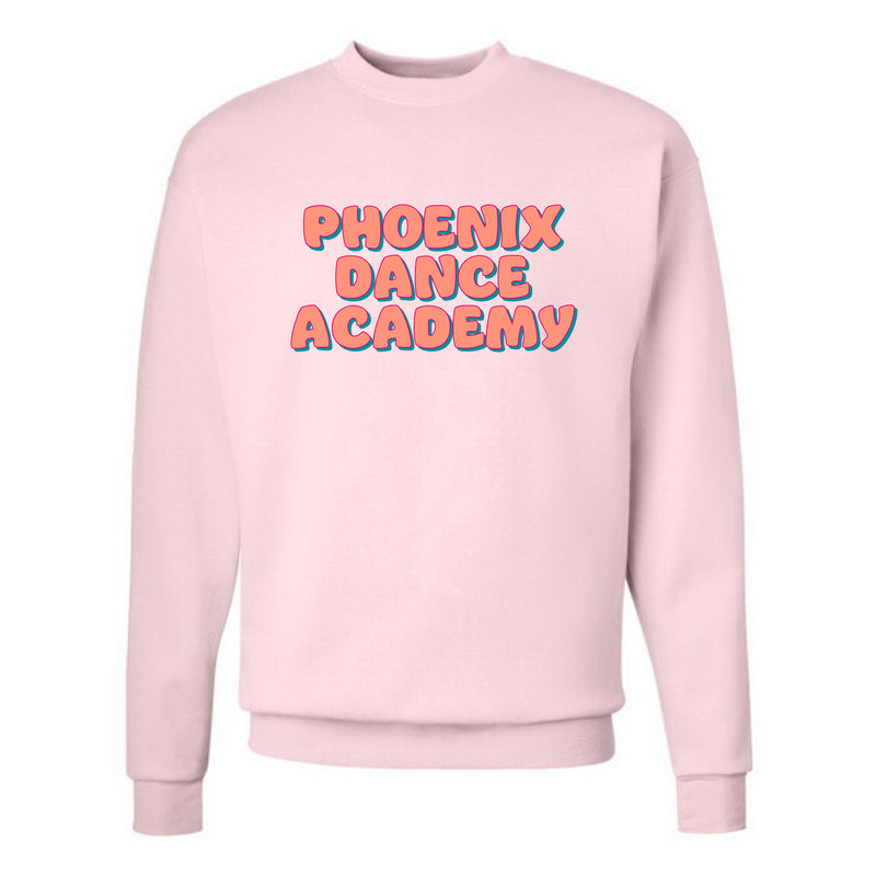 The Groovy Phoenix Dance Academy | Light Pink Oversized Crewneck Sweatshirt