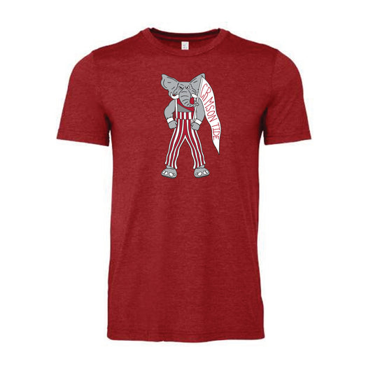 The Gameday Big Al | Adult Heather Canvas Red Tee