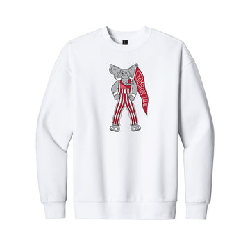 The Gameday Big Al | Adult White Fleece