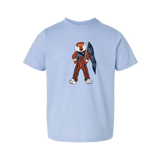 The Game Day Aubie | Toddler Light Blue Tee