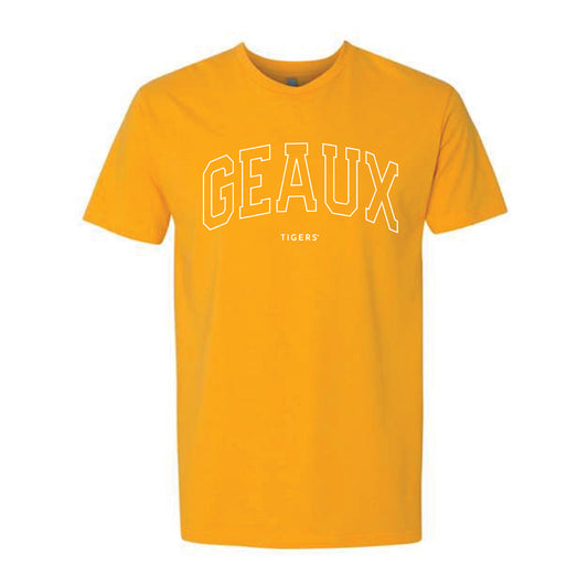 The Geaux Arch Outline | Gold Tee