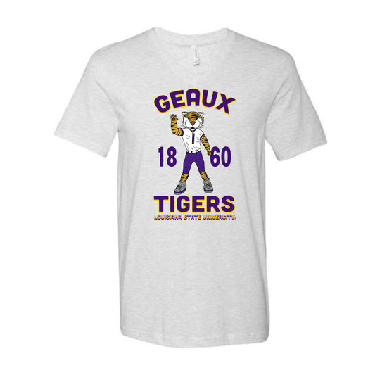 The Geaux Tigers Big Mike LSU | Ash V-Neck Tee