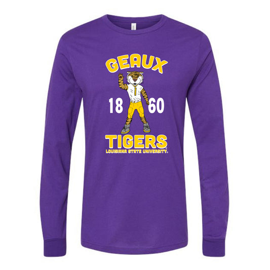The Geaux Tigers Big Mike LSU | Team Purple Long Sleeve