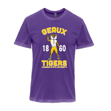 The Geaux Tigers Big Mike LSU | Washed Purple Tee
