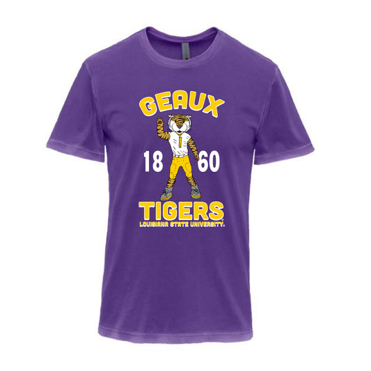The Geaux Tigers Big Mike LSU | Washed Purple Tee