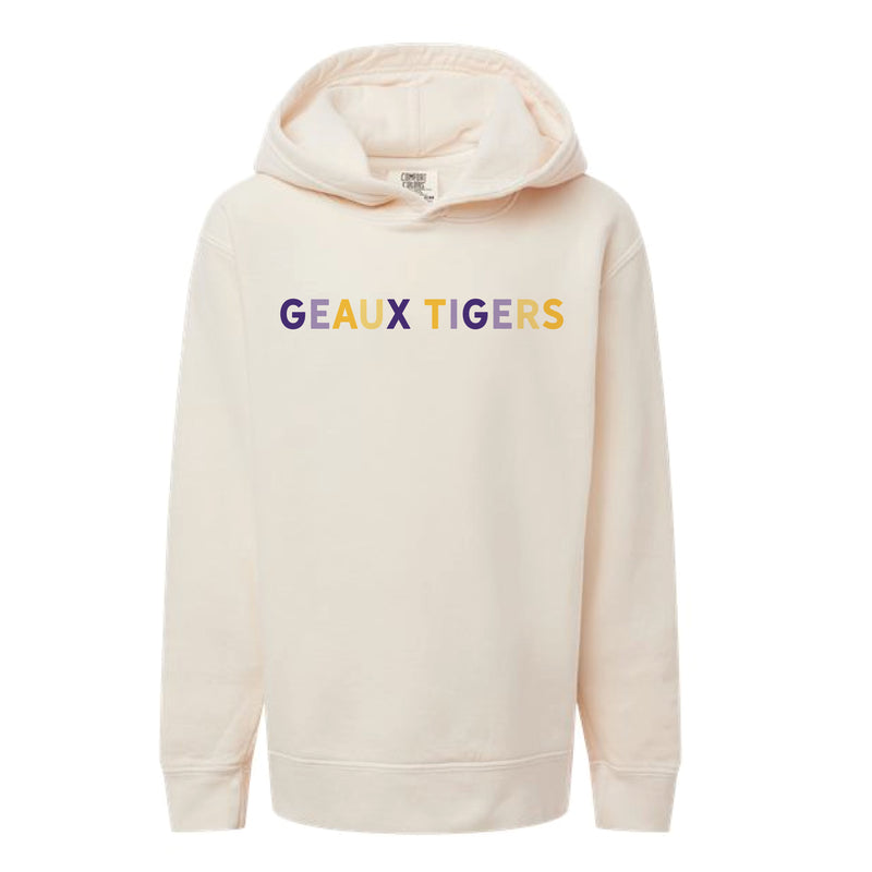 The Geaux Tigers Multi | Youth Ivory Hoodie