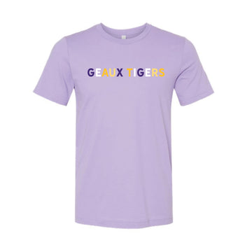 The Geaux Tigers Multi | Dark Lavender Tee