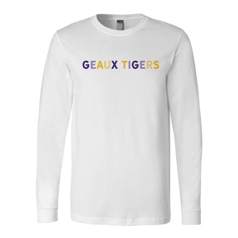 The Geaux Tigers Multi | White Long Sleeve