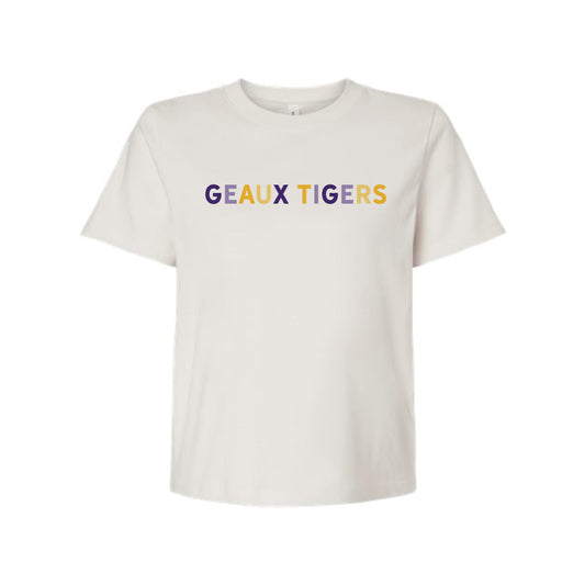 The Geaux Tigers Multi | Vintage White Tee