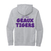 The Geaux Tigers Puff | Youth Light Grey Heather Hoodie