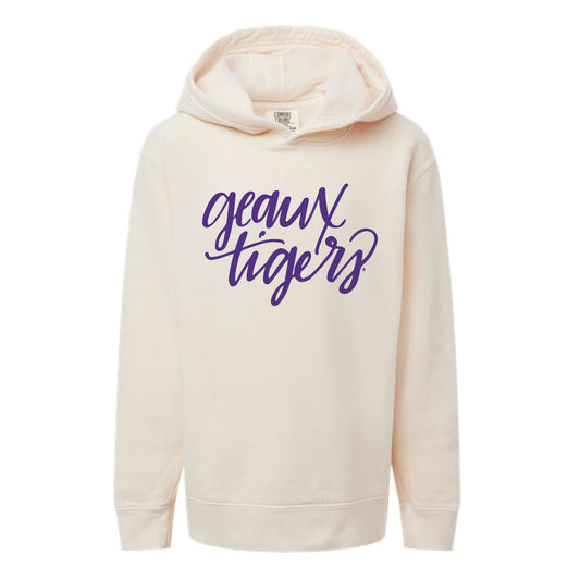 The Geaux Tigers Script | Youth Ivory Hoodie