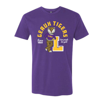The Geaux Tigers Since 1860 | Washed Purple Rush Tee