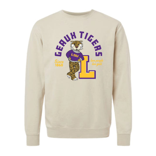 The Geaux Tigers Since 1860 | Pigment Ivory Sweatshirt