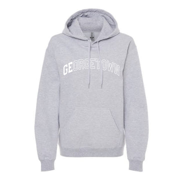 The Georgetown Outline Arch | Adult Sport Grey Hoodie
