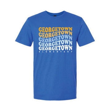 The Georgetown Wavy | Adult Royal Tee