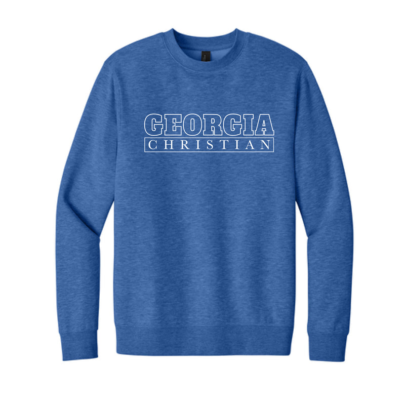 The Georgia Christian Outline | Adult Royal Frost Fleece Crew