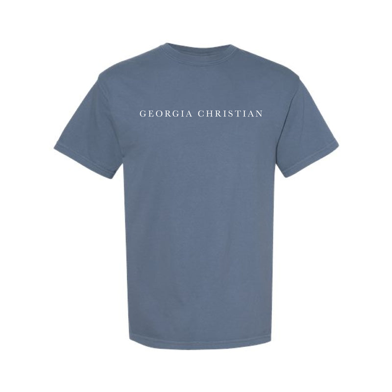 The Georgia Christian Serif | Adult Blue Jean Tee