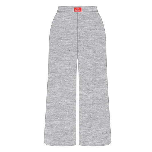 The Ava Airy Pants Go Dawgs Woven Label | Heather Grey