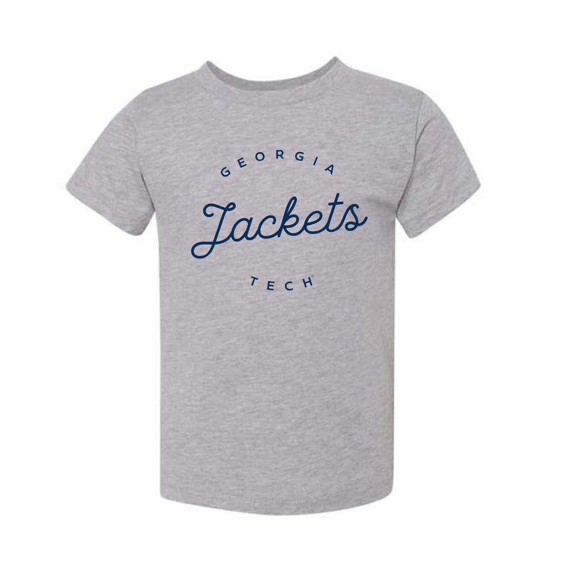 The Georgia Tech Jackets Script | Toddler Athletic Heather Tee