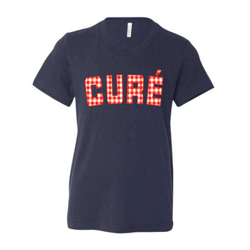 The Gingham Cure' | Youth Navy Tee