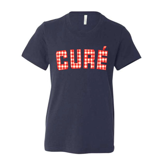 The Gingham Cure' | Youth Navy Tee