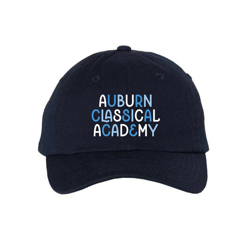 The Girly ACA Multi | Embroidered Navy Small Fit Youth Dad Hat