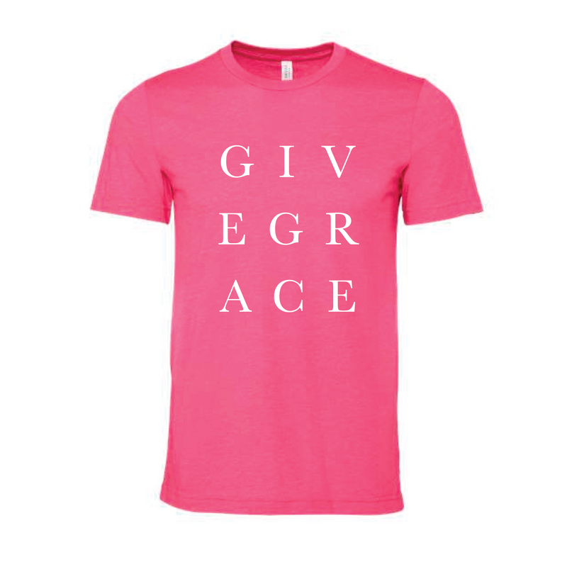 The Give Grace | Heather Charity Pink Tee