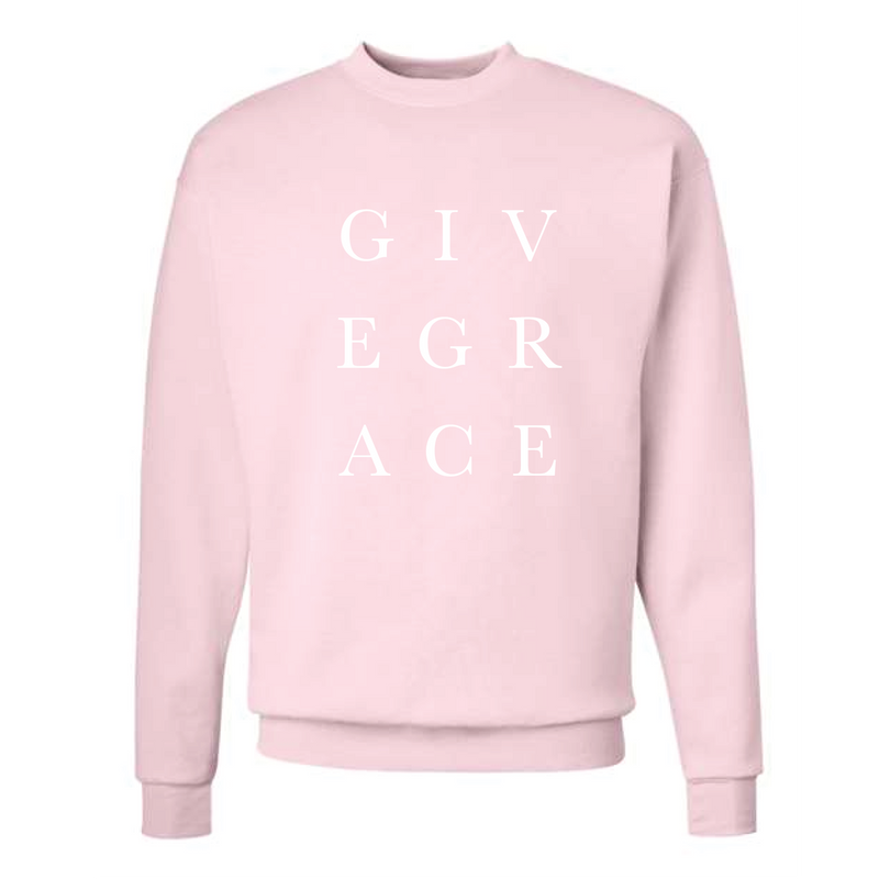 The Give Grace | Pale Pink Sweatshirt