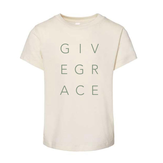The Give Grace Original | Toddler Natural Tee