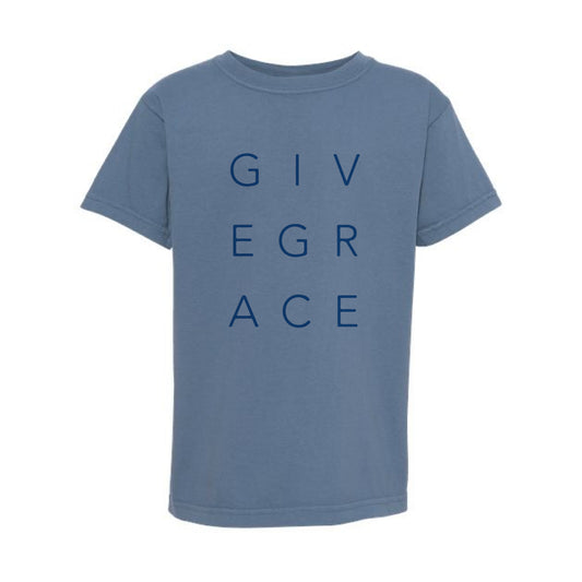 The Give Grace Original | Youth Blue Jean Tee