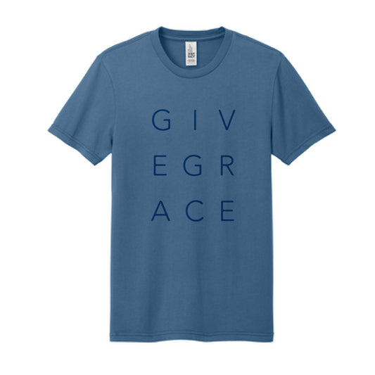 The Give Grace Original | Adult Dusk Blue Tee