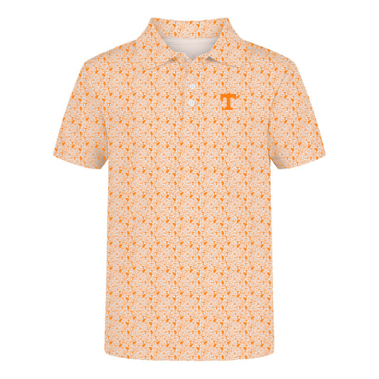 The James Polo Tennessee Pattern | Youth Bright Orange
