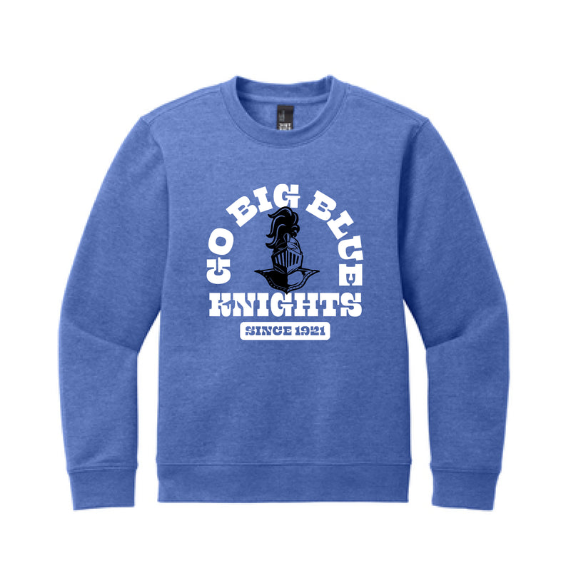 The Go Big Blue Arch | Royal Frost Youth Fleece Crewneck