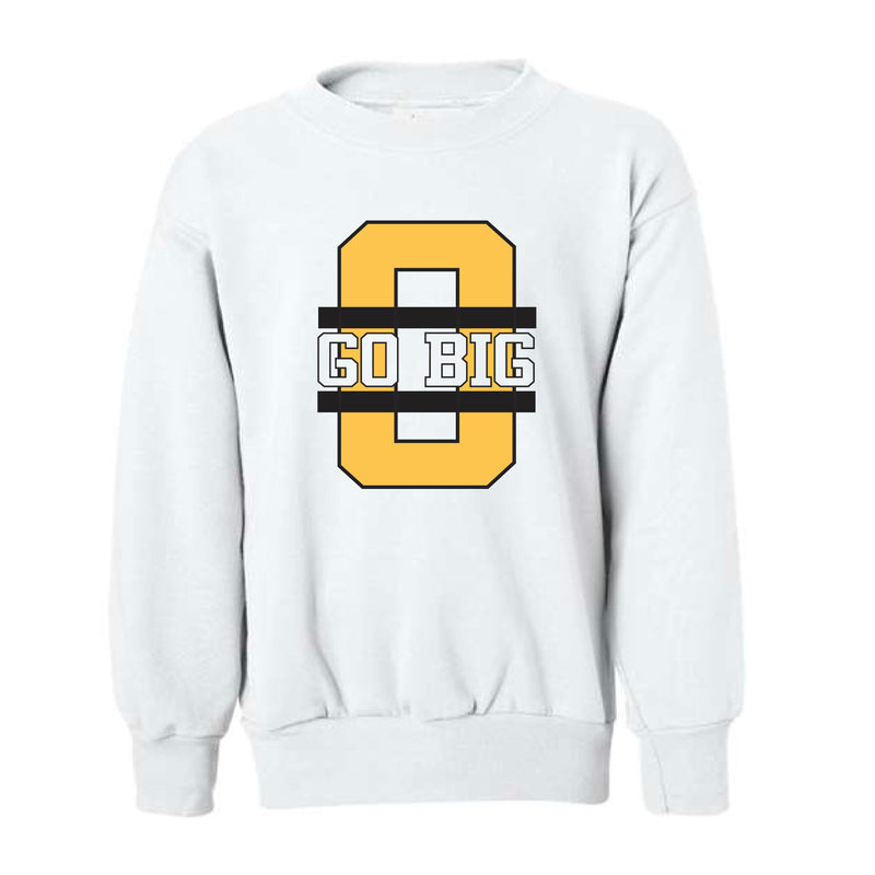 The Go Big O | Youth White Sweatshirt