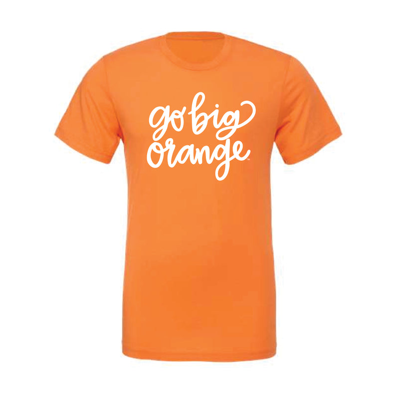 The Go Big Orange Cursive | Burnt Orange Tee