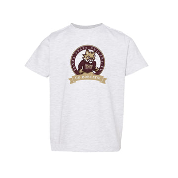 The Go Bobcats Banner Circle | Toddler Ash Tee