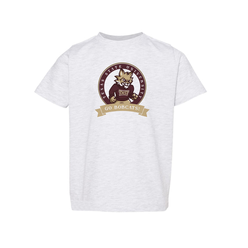 The Go Bobcats Banner Circle | Toddler Ash Tee