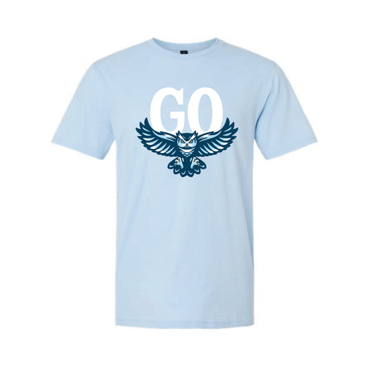 The Go Eagles | Adult Light Blue Tee